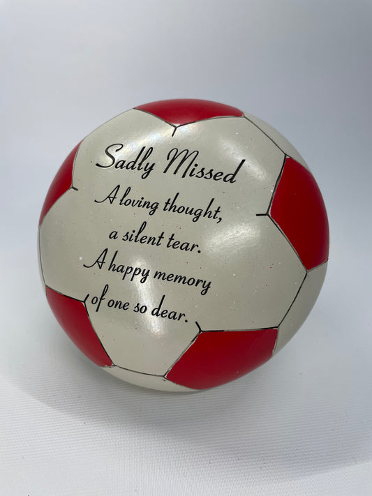 Football grave memorial